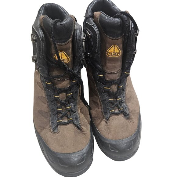 Nike ACG Gore-Tex Hiking Boots Size 9.5 Brown & Black - Picture 1 of 10